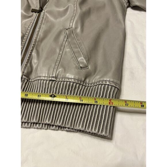 VINTAGE Hydraulic Metallic Faux Leather Jacket --Women's Large - Picture 10 of 10